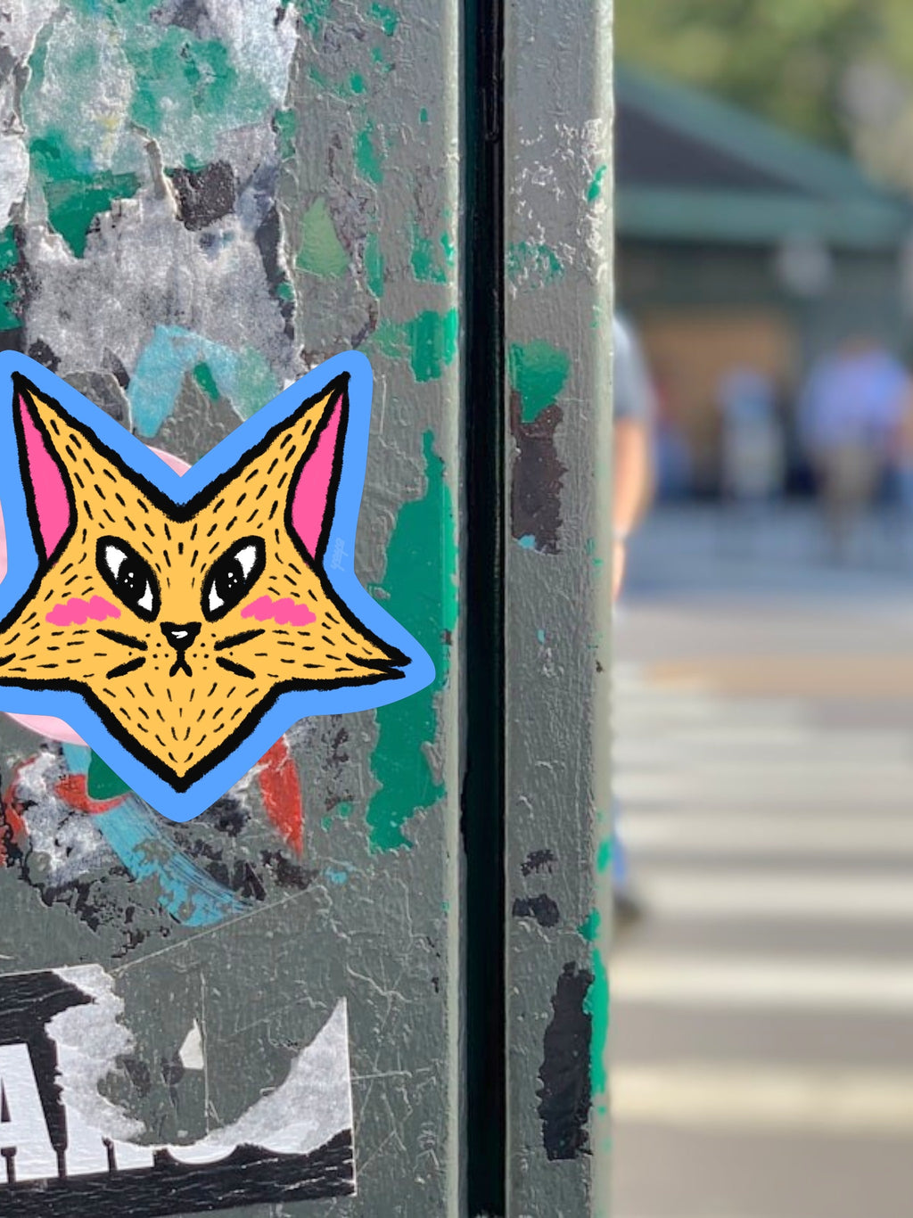 Funny Cat Vinyl Sticker | Stardust | Groovy Gato