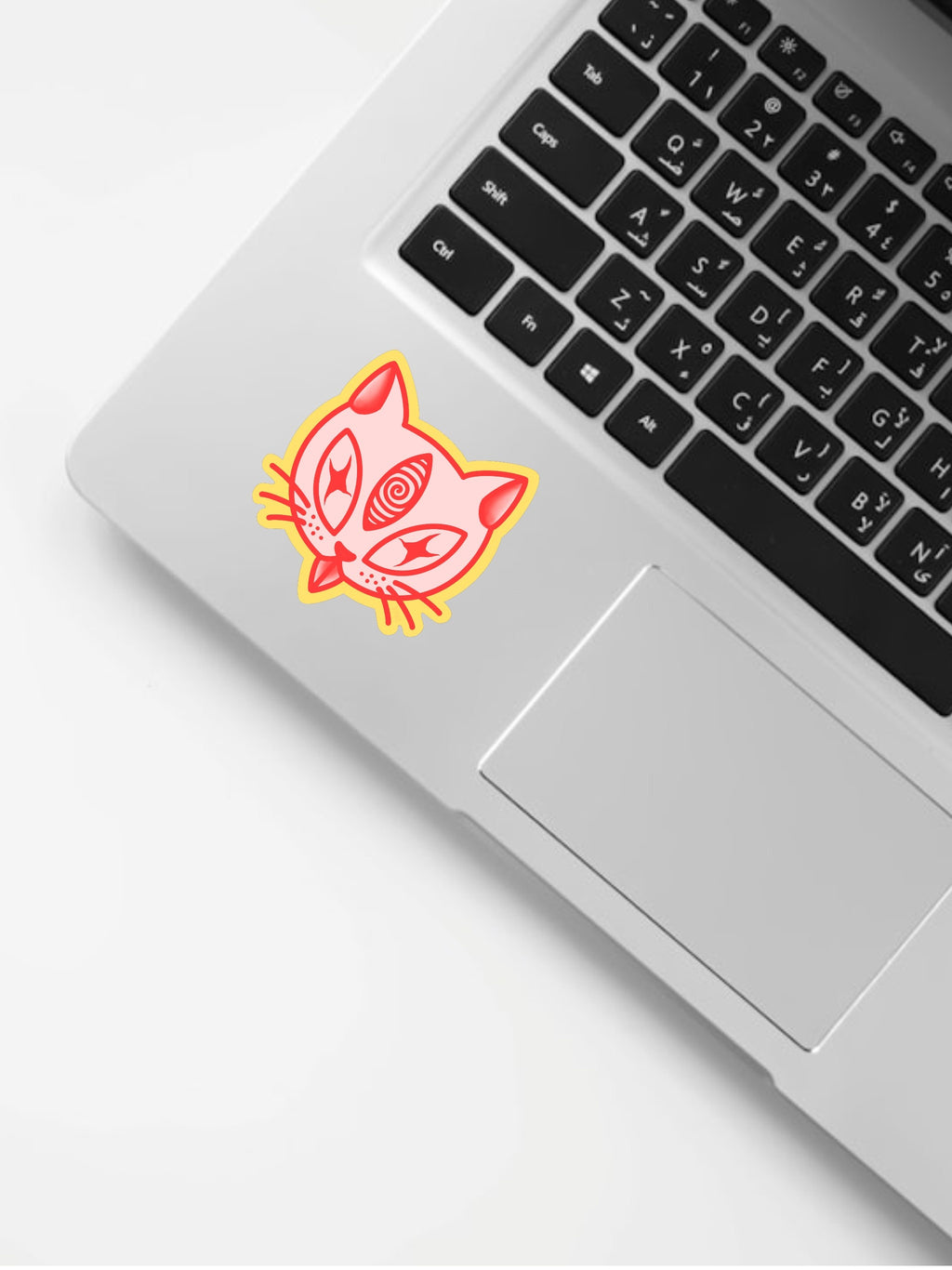 Funny Cat Vinyl Sticker | Cosmic Cathy | Groovy Gato