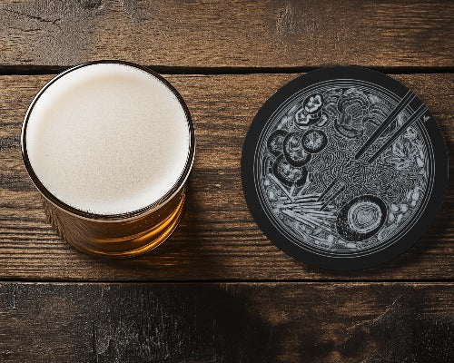 Drink Coaster Round - Ramen Bowl