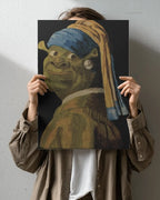 A3/A4 Wall Poster - Shrek With A Pearl Earring