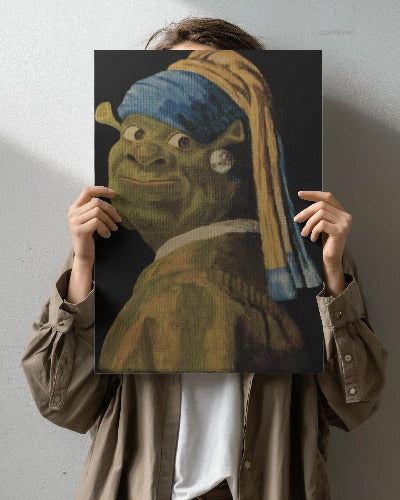 A3/A4 Wall Poster - Shrek With A Pearl Earring