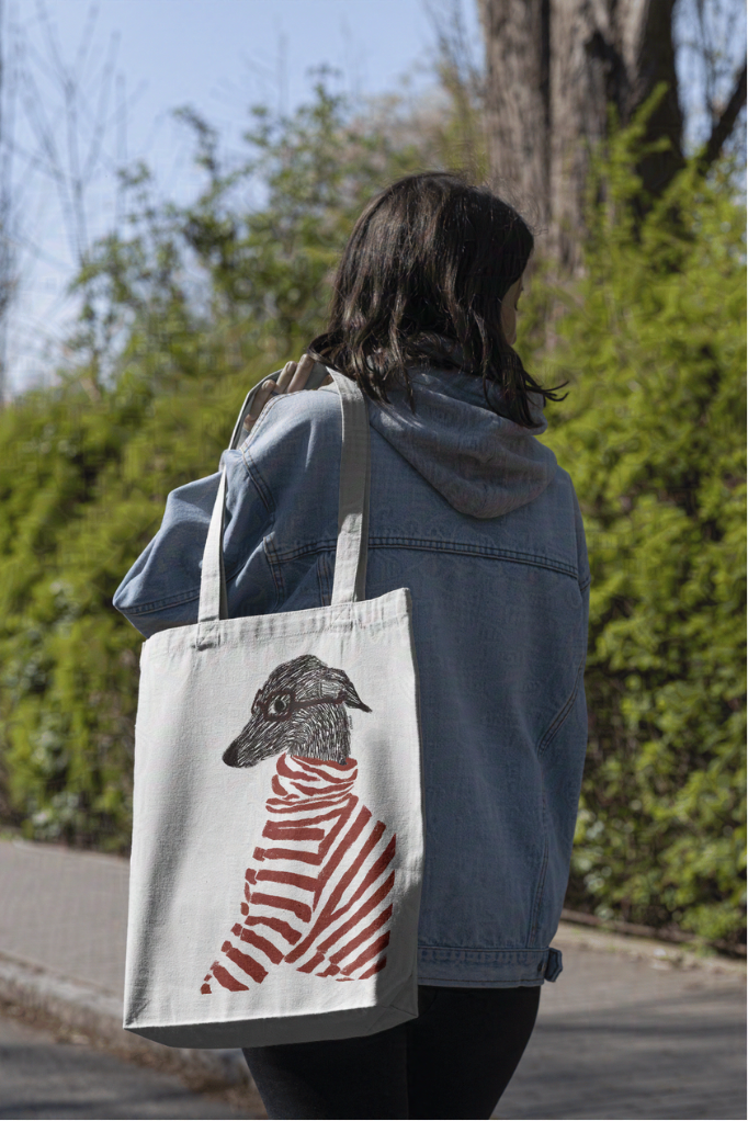 Canvas Tote Bag - Walter the Dog