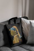 Canvas Tote Bag - Shrek with a Pearl Earring
