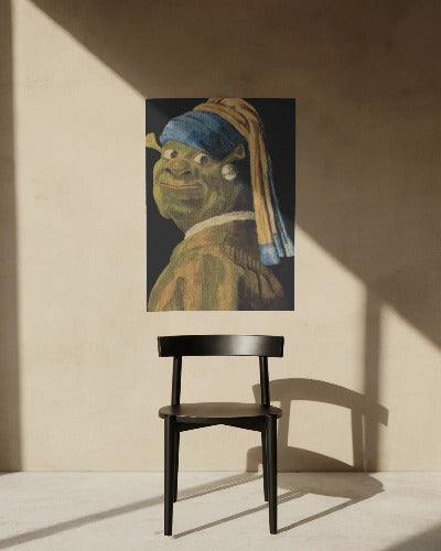A3/A4 Wall Poster - Shrek With A Pearl Earring