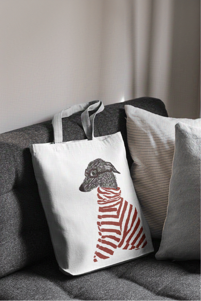 Canvas Tote Bag - Walter the Dog