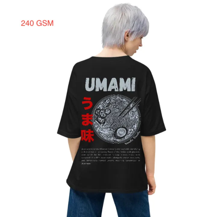 Black Oversized T-shirt | Noodle Doodle