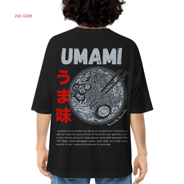Black Oversized T-shirt | Noodle Doodle