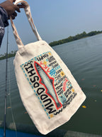 Fish Graphic Canvas Tote Bag | Muddoshi