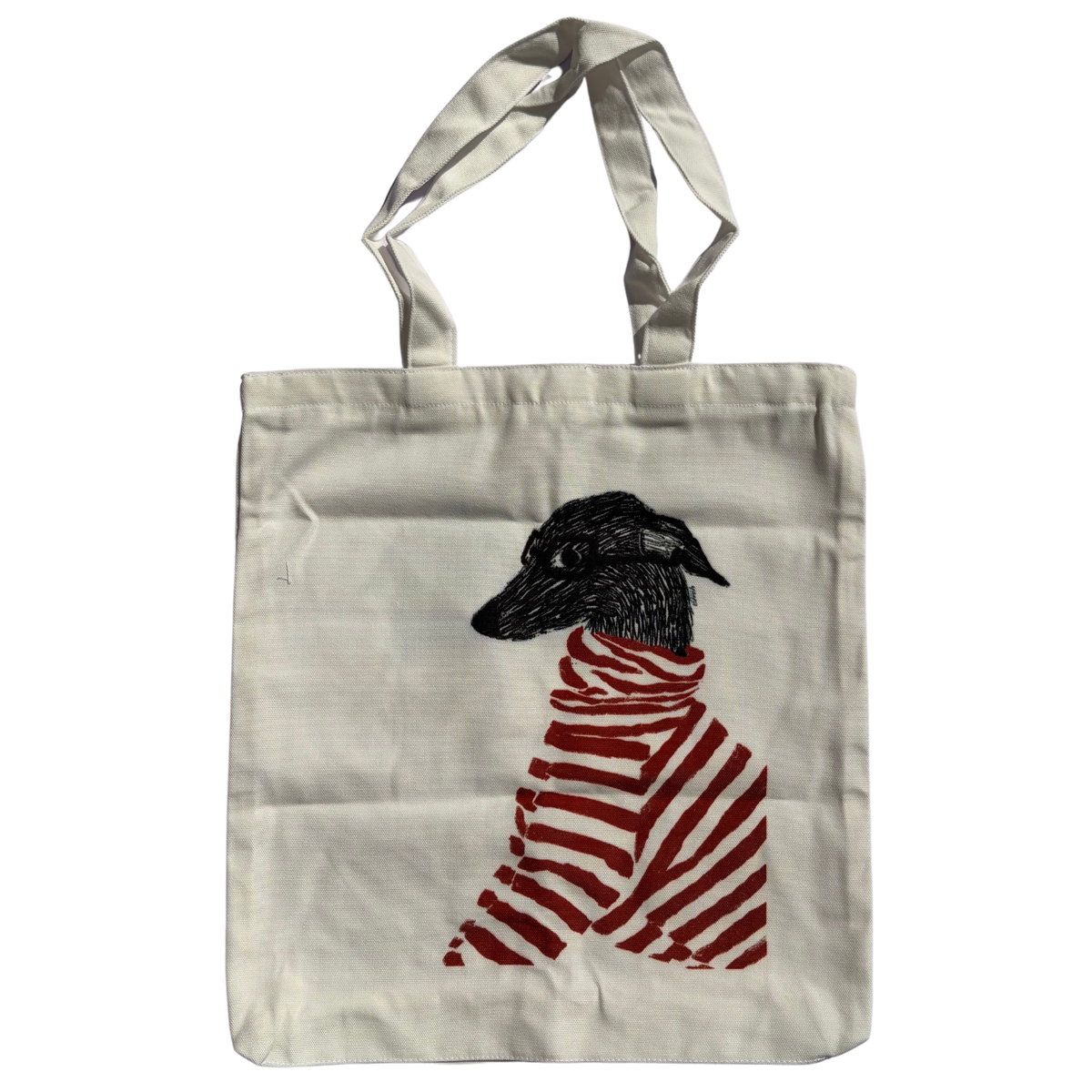 Funny Dog Art Canvas Tote Bag | Walter The Dog