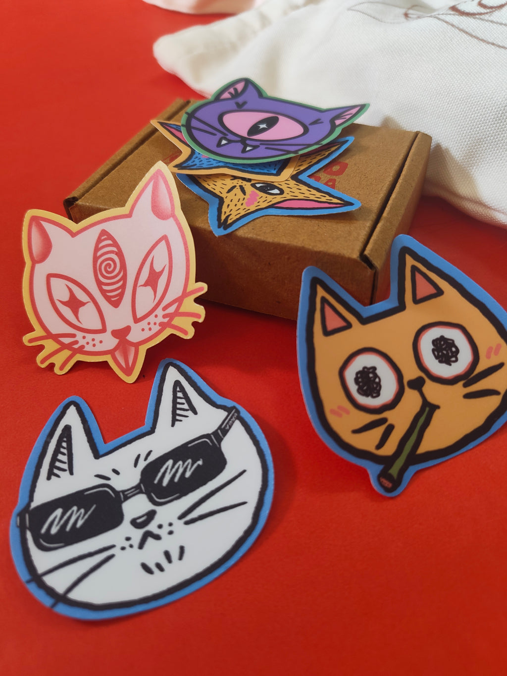 The Purrrfect Bundle - Tote Bag + 6 Stickers