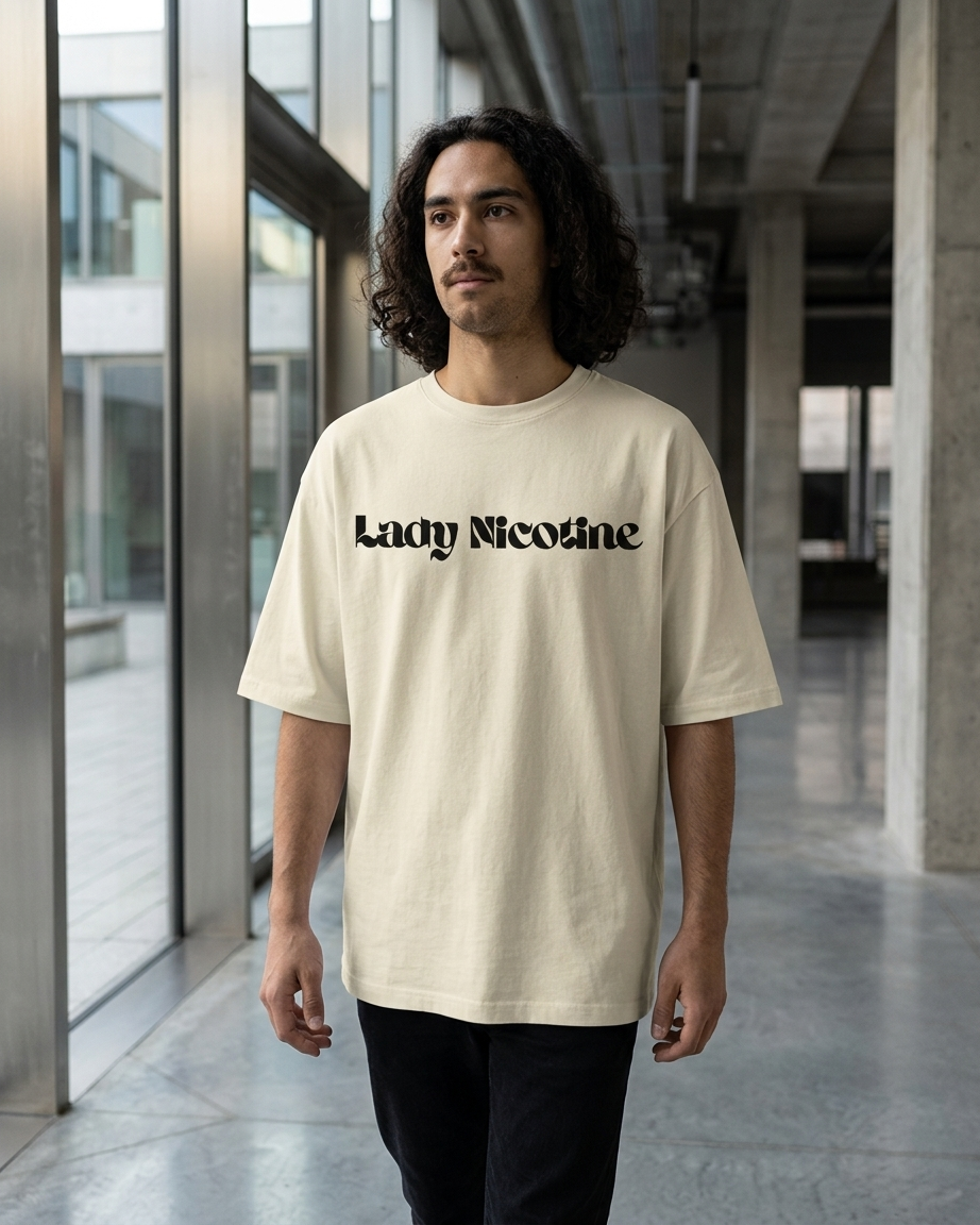 Off-White Oversized T-shirt | Lady Nicotine | Unisex
